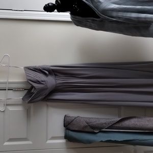 Grey sleeveless gown